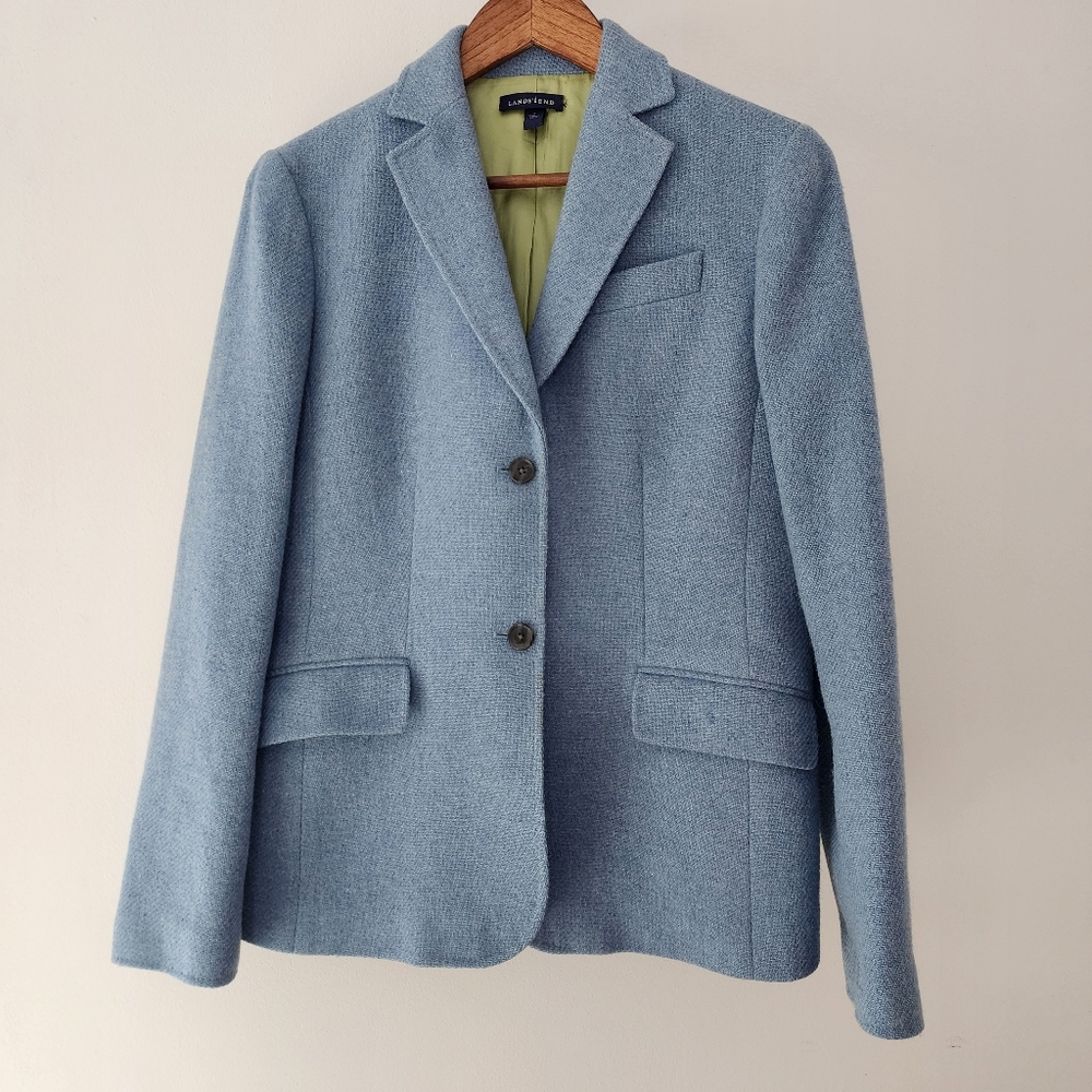 Lands' End Light Blue Blazer sz 10